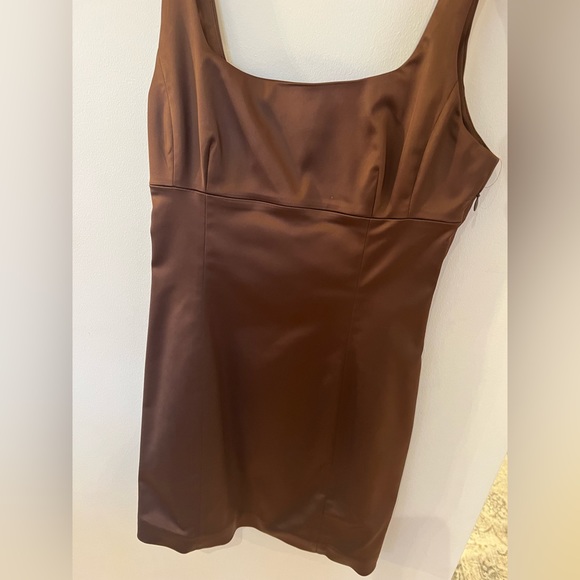 Aritizia Wilfred Shine dress size 6 cocoa bean - Picture 2 of 10